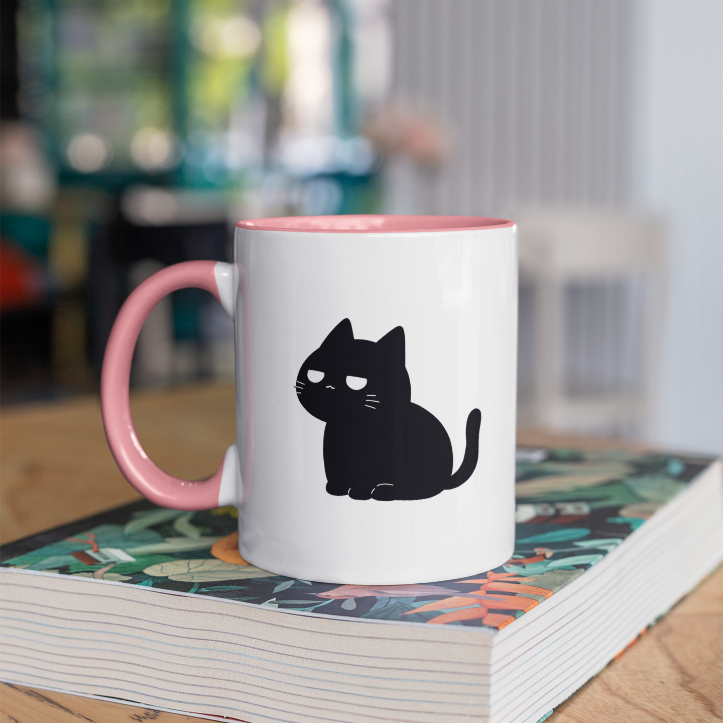 Suspurr-ious Kitty 11oz Ceramic Two Tone Mug