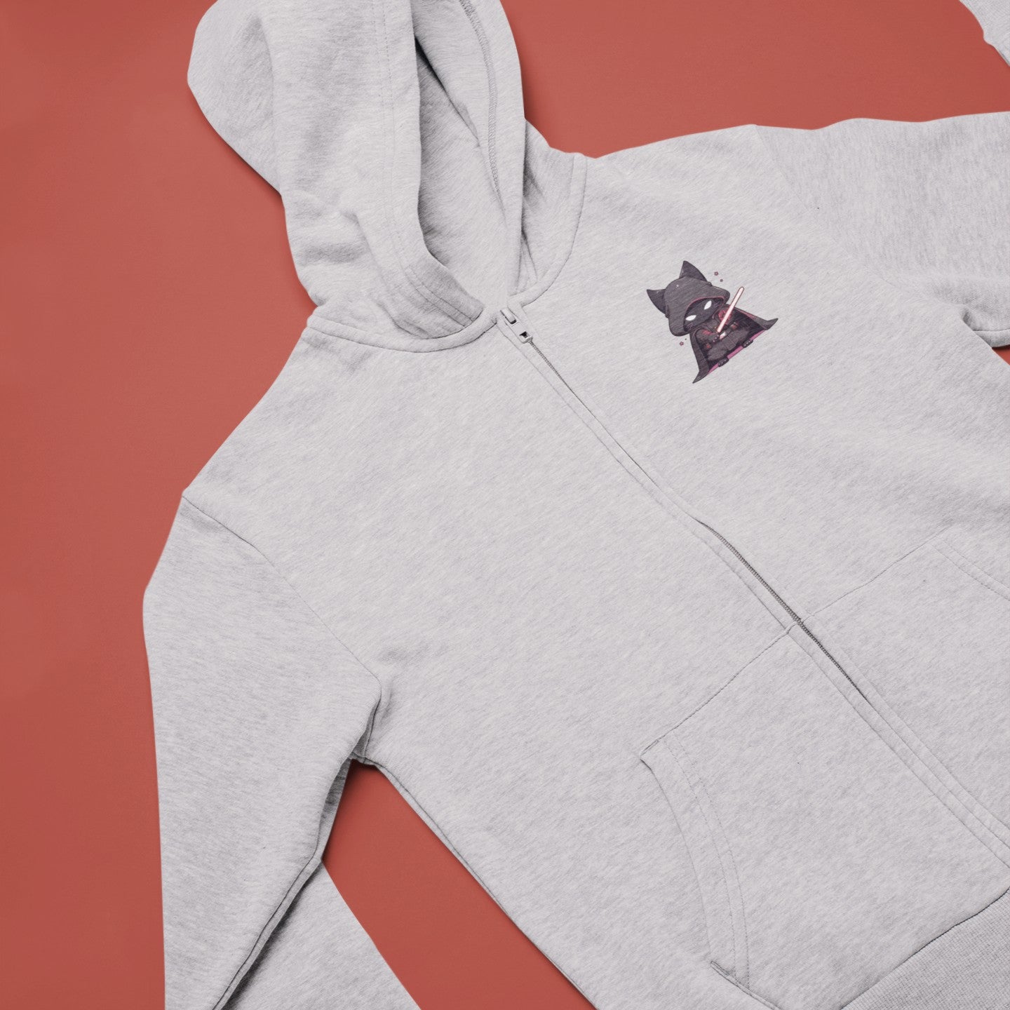 Dark Meow-der Zip Hoodie