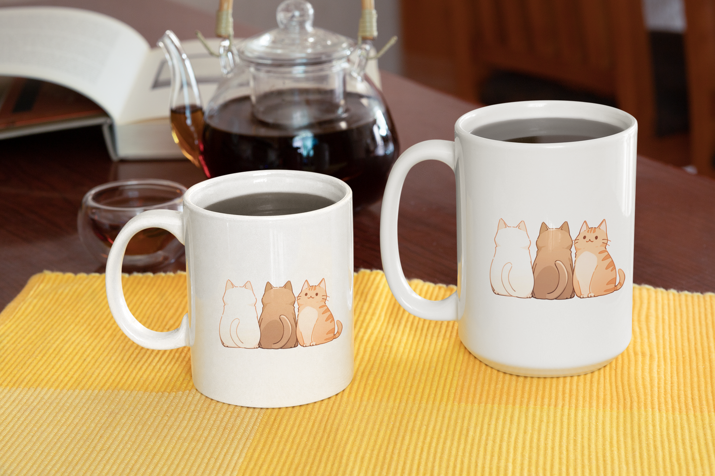 The Meow Trio (One Stands Out) Coffee Mug