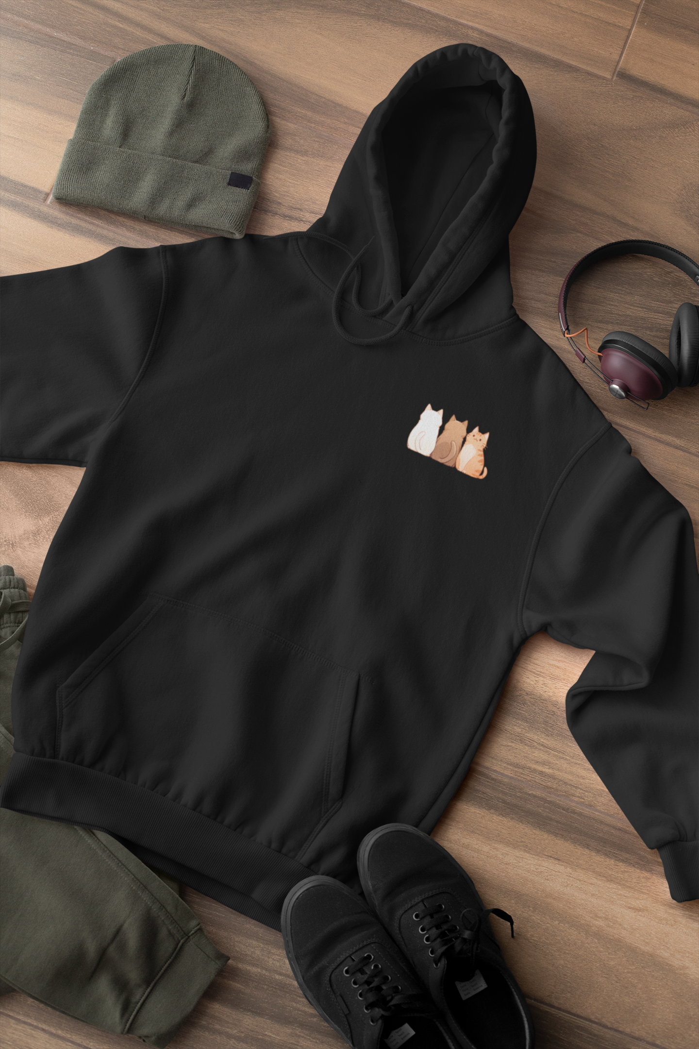 The Meow Trio (One Stands Out) Hoodie