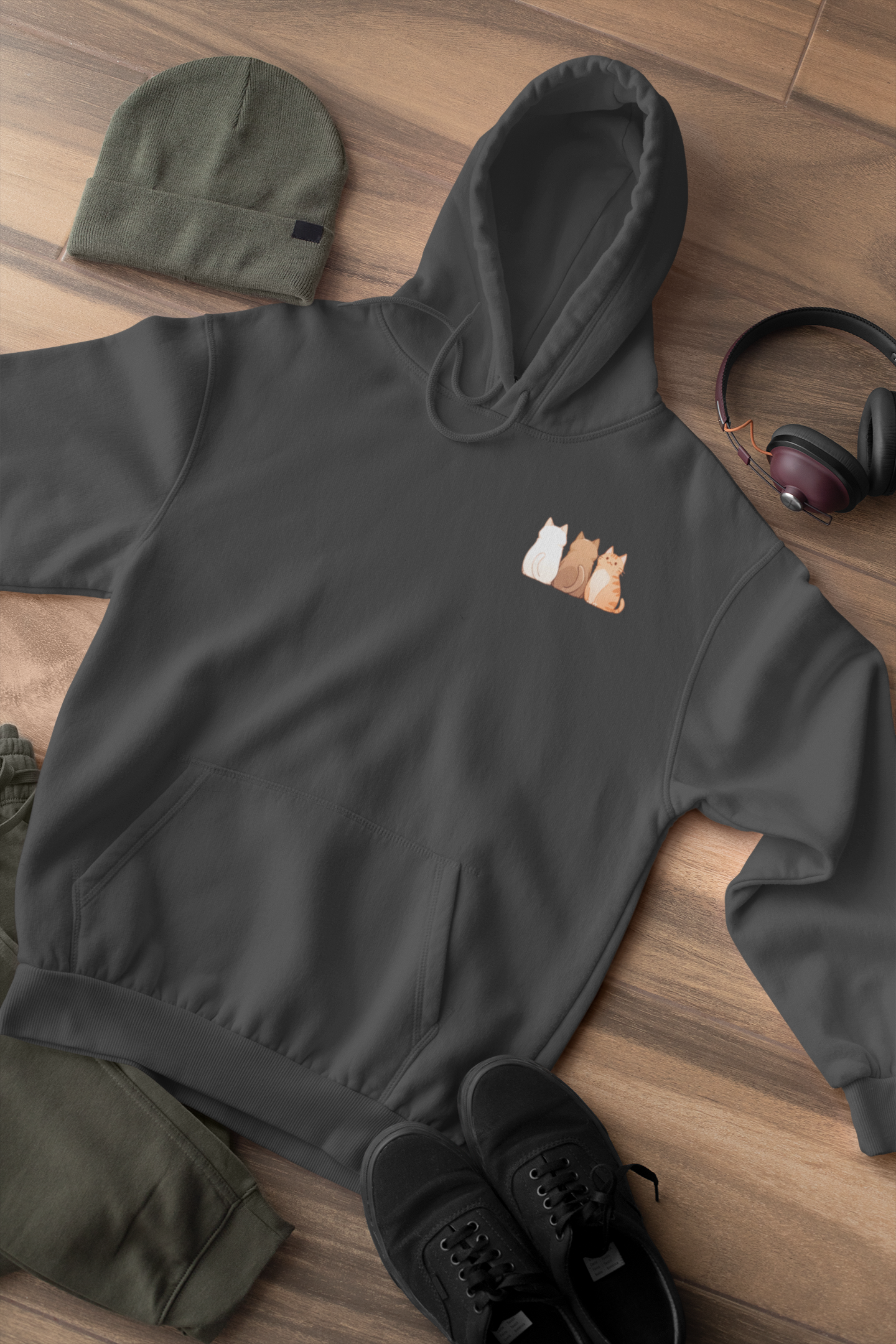 The Meow Trio (One Stands Out) Hoodie
