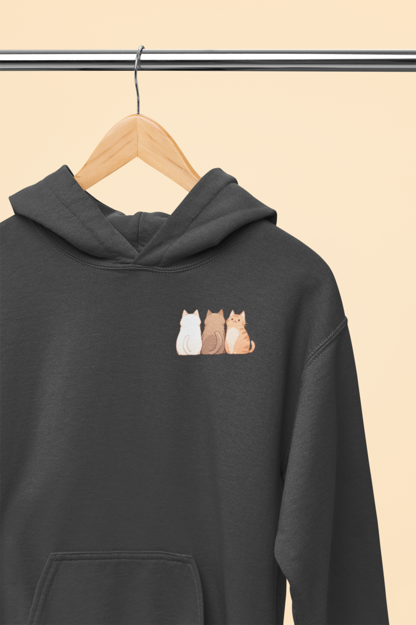 The Meow Trio (One Stands Out) Hoodie