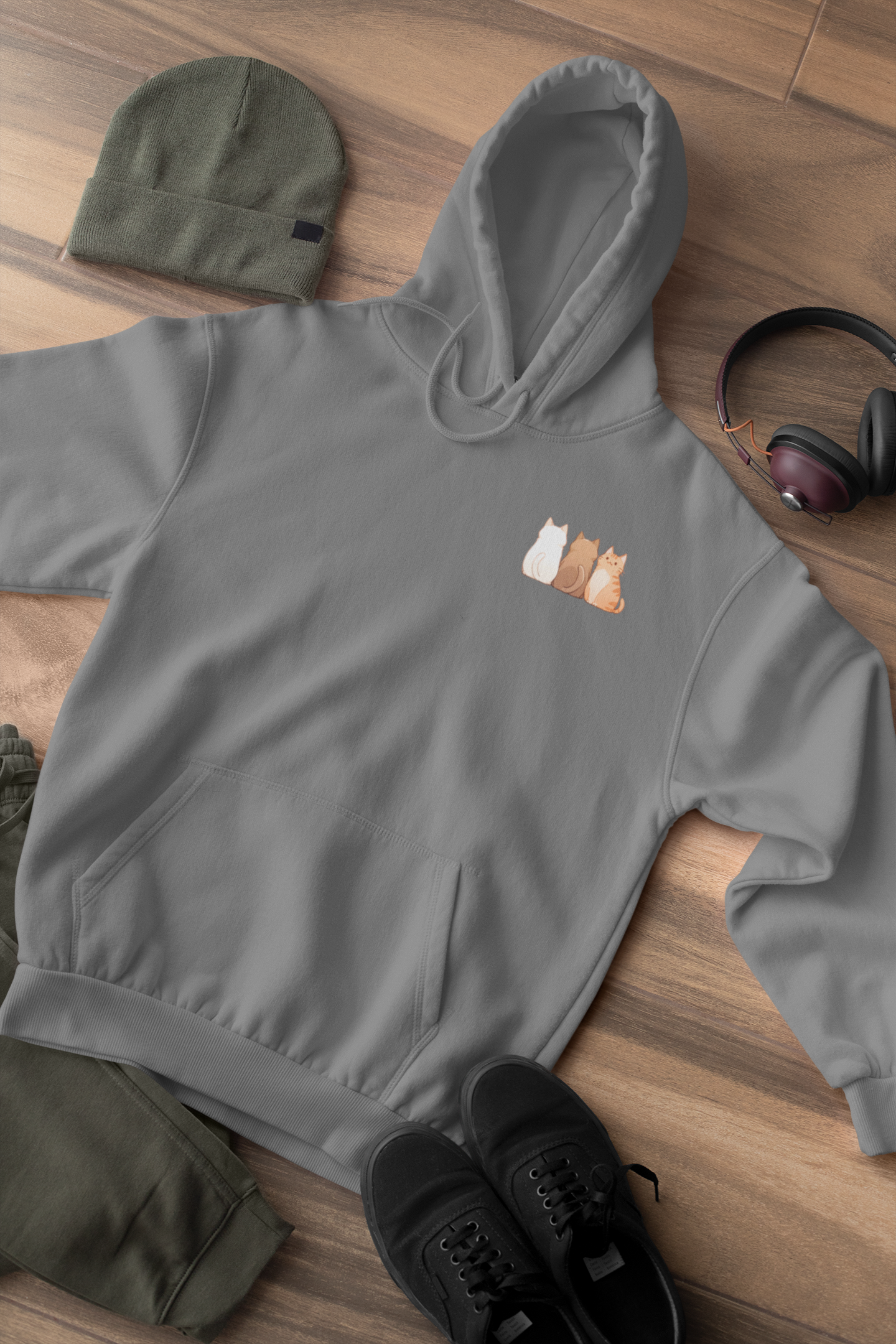 The Meow Trio (One Stands Out) Hoodie