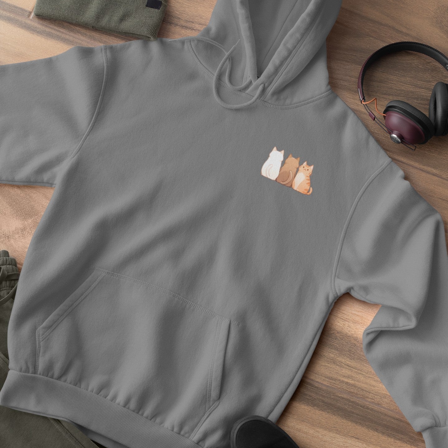 The Meow Trio (One Stands Out) Hoodie
