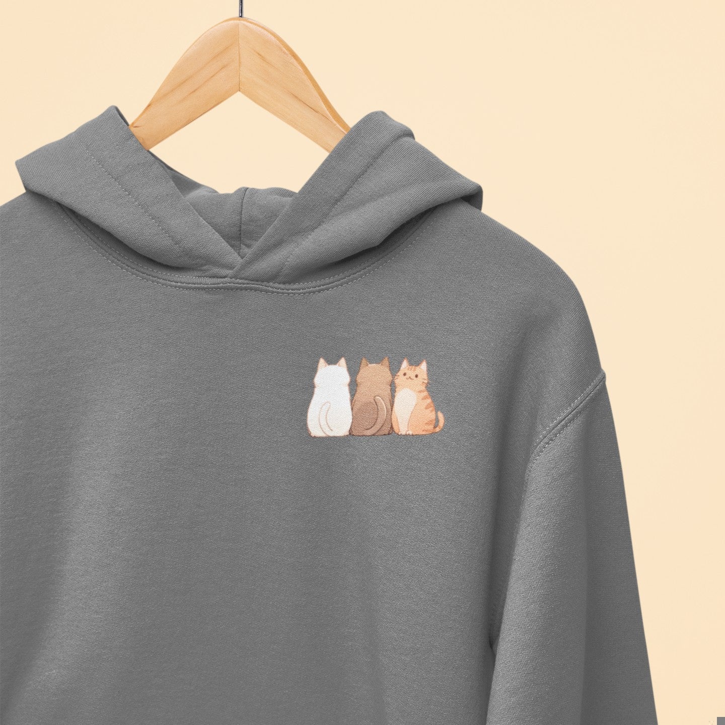 The Meow Trio (One Stands Out) Hoodie