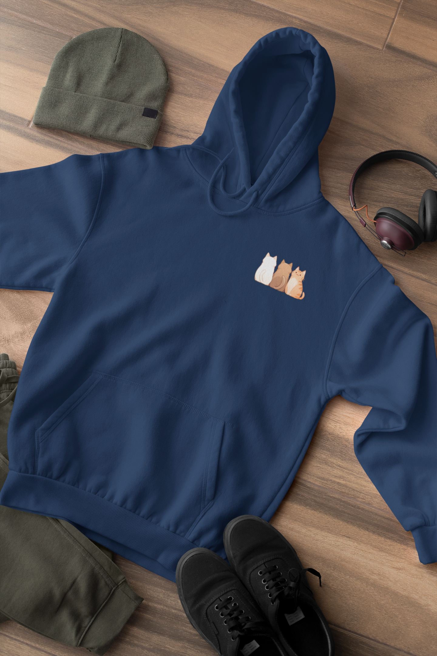 The Meow Trio (One Stands Out) Hoodie