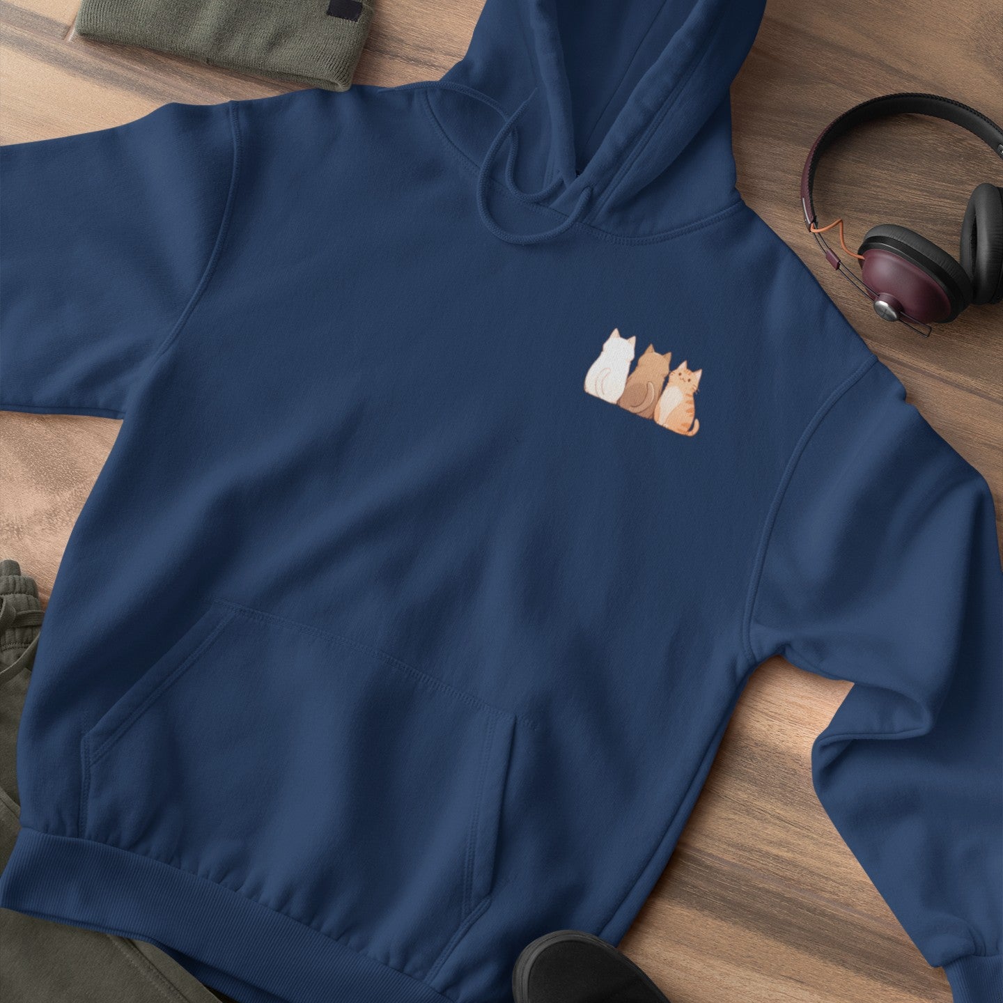 The Meow Trio (One Stands Out) Hoodie