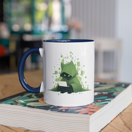 The Meowtrix 11oz Ceramic Two Tone Mug