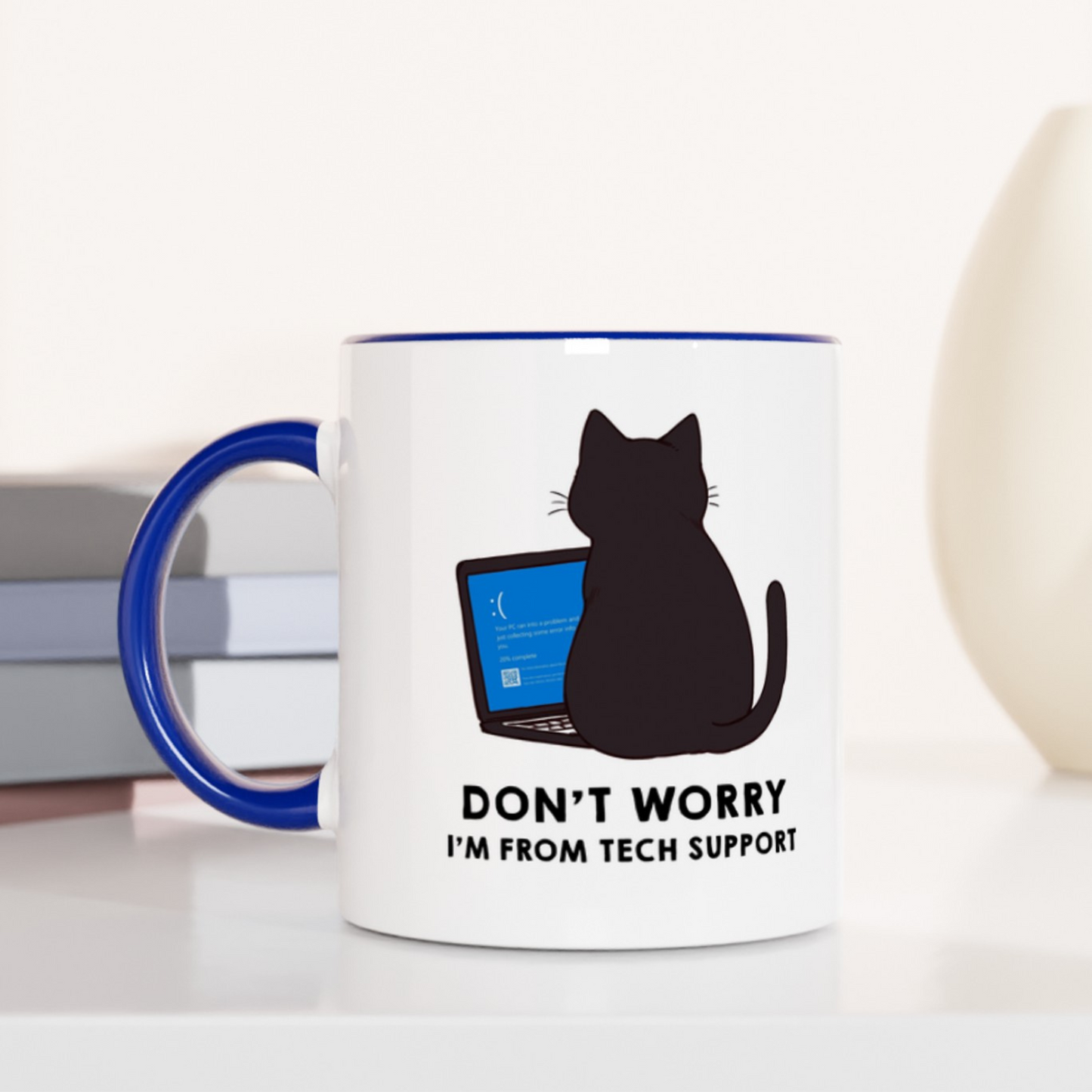 CatStrike Blue Screen 11oz Ceramic Two Tone Mug