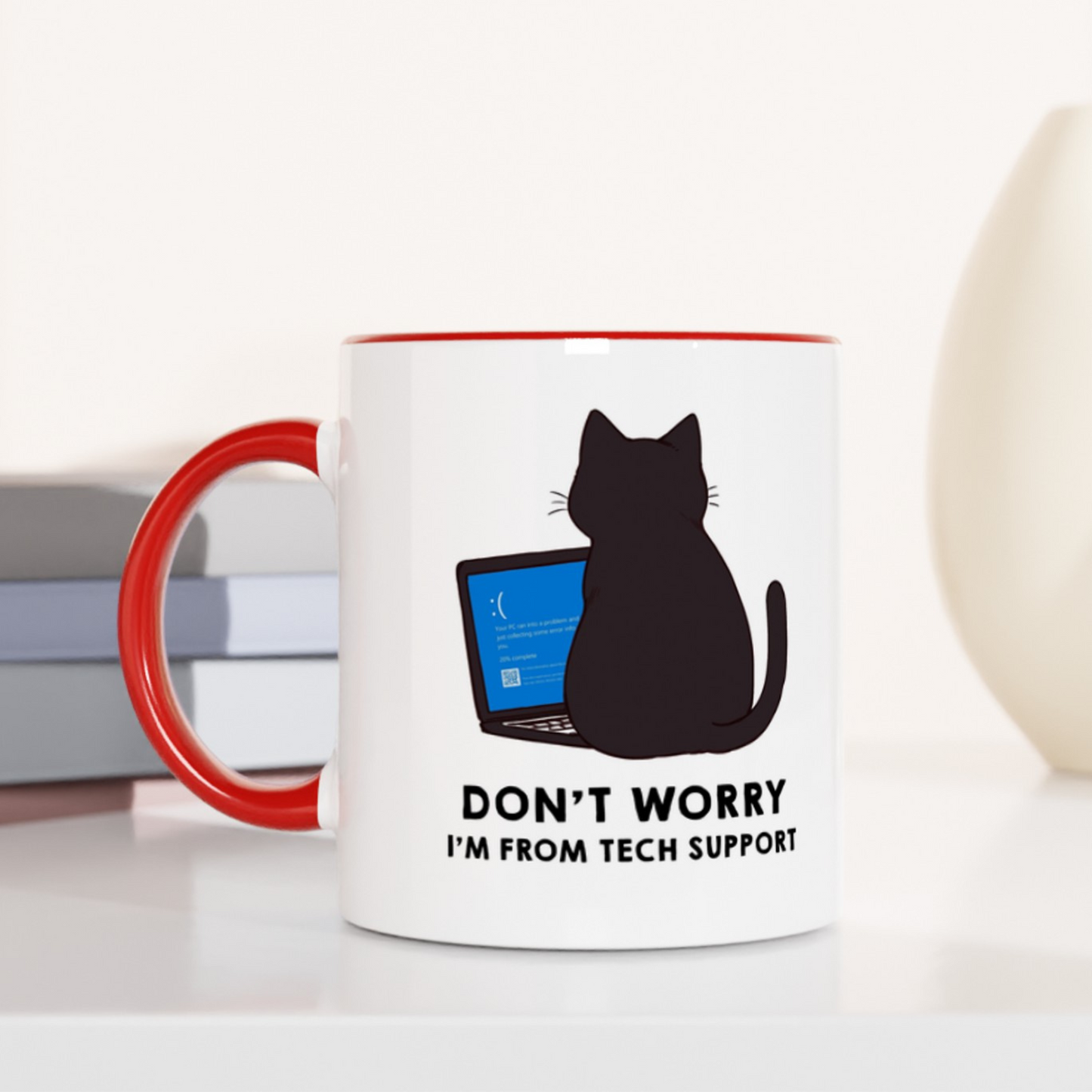 CatStrike Blue Screen 11oz Ceramic Two Tone Mug