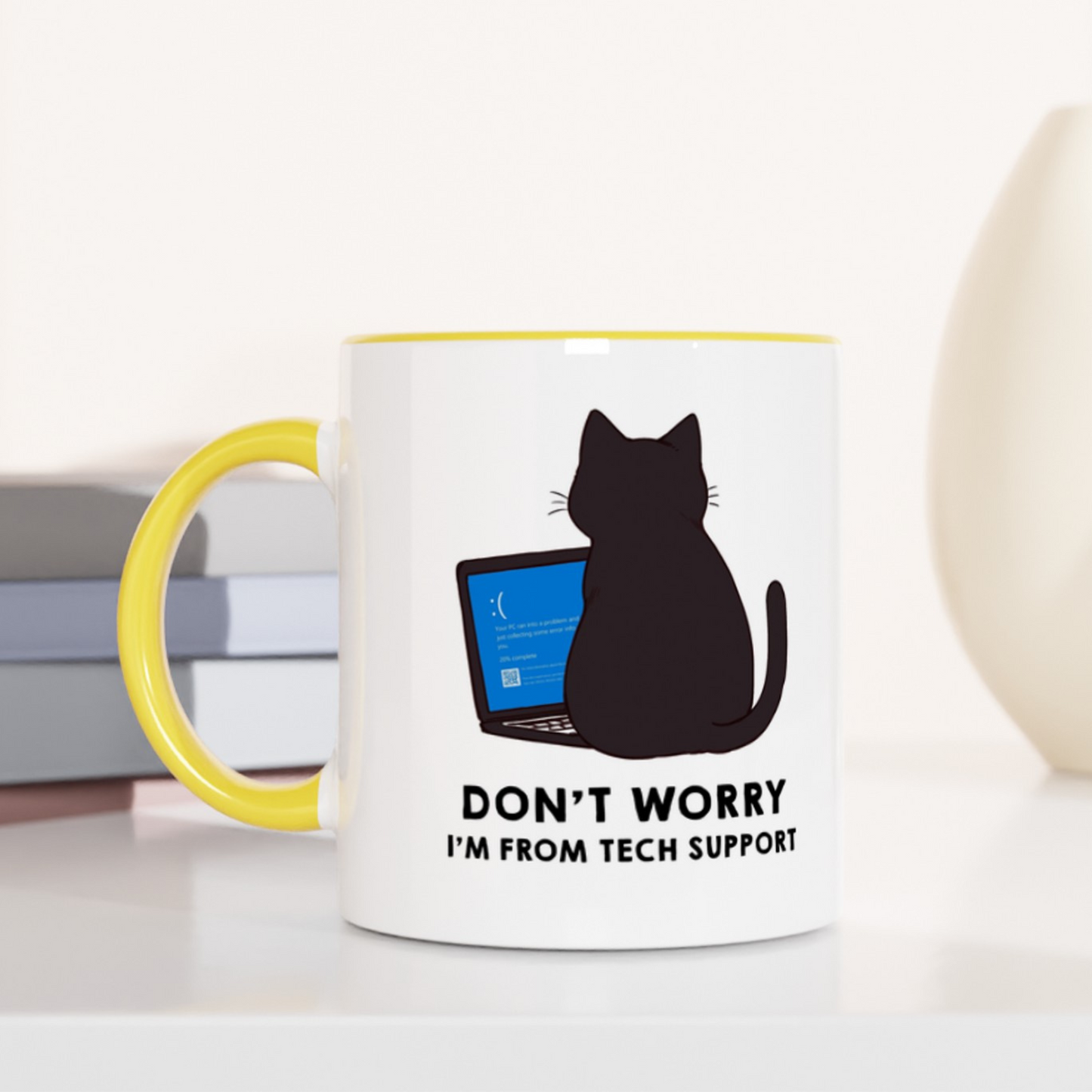 CatStrike Blue Screen 11oz Ceramic Two Tone Mug
