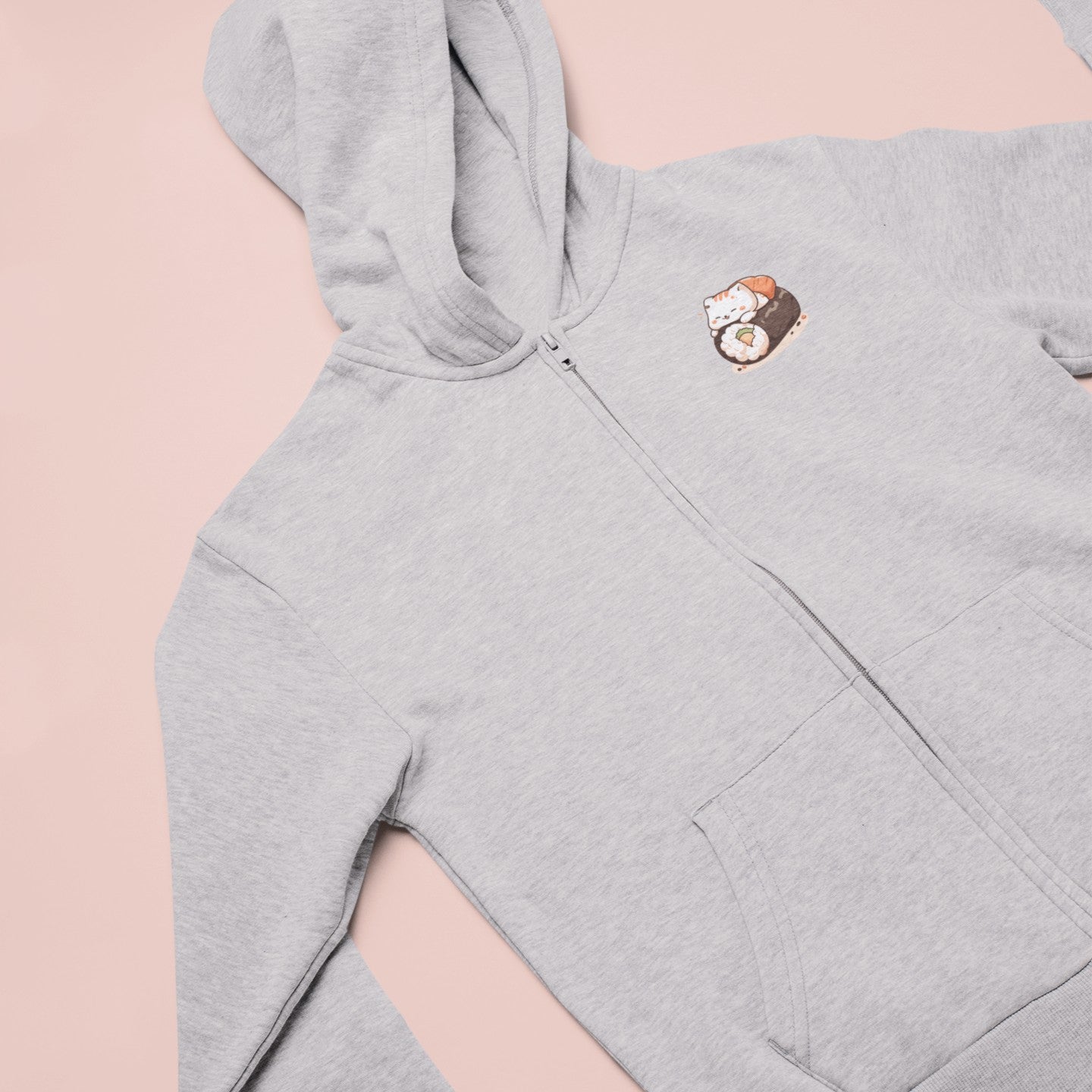 Sushi Meowster Zip Hoodie