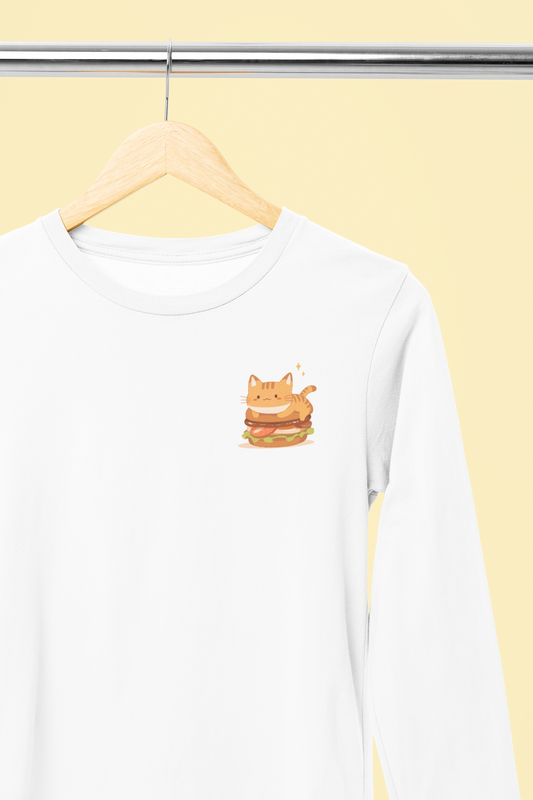 Purr-ger Cat Long Sleeve Tee