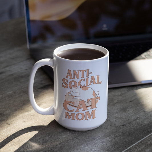 Anti-Social Cat Mom Coffee Mug