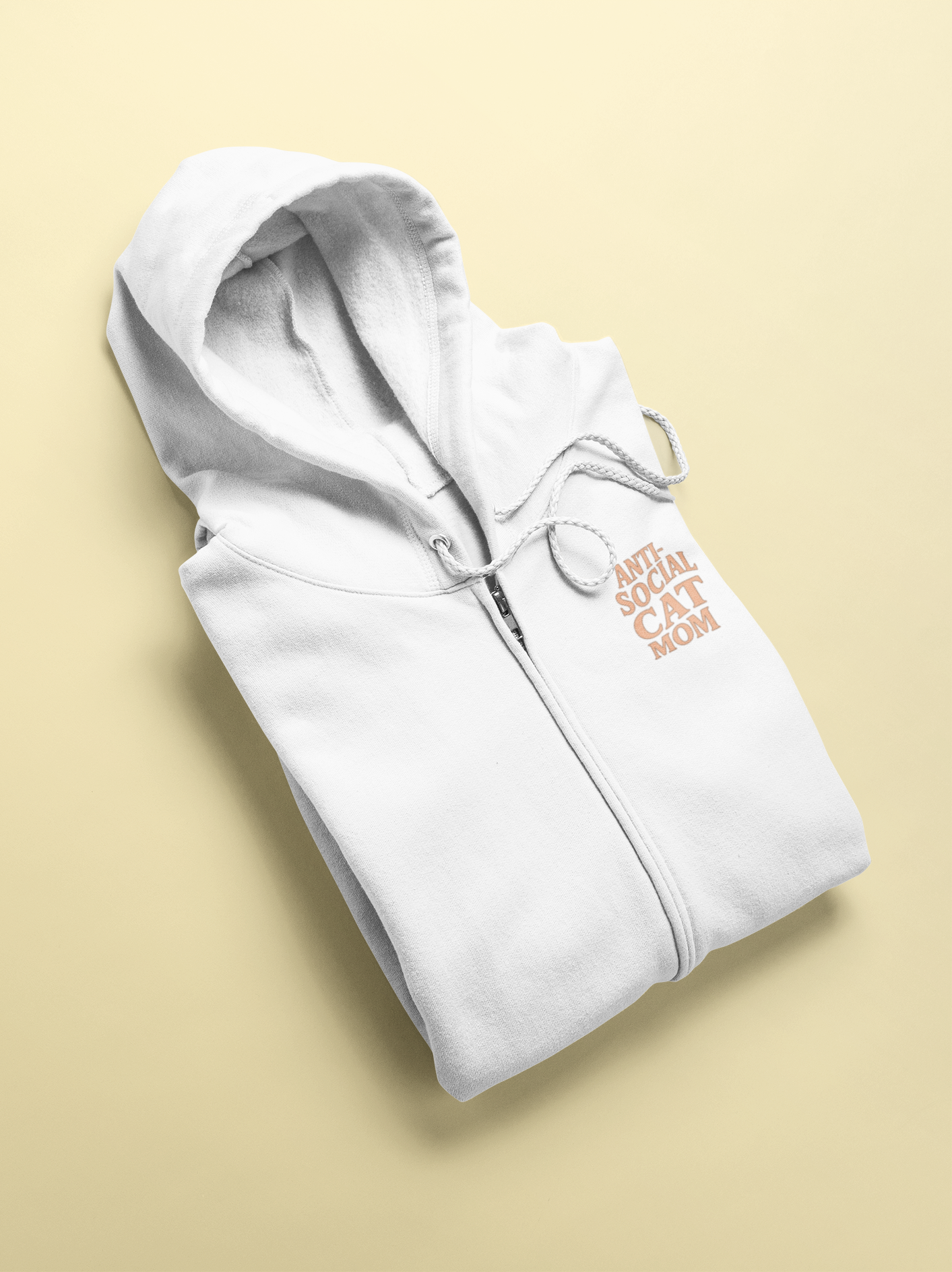 Anti-Social Cat Mom Zip Hoodie