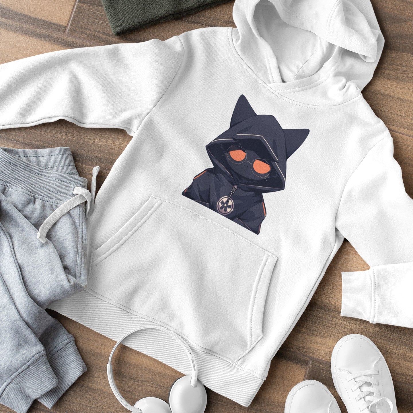 Mystic Geek Cat Hoodie