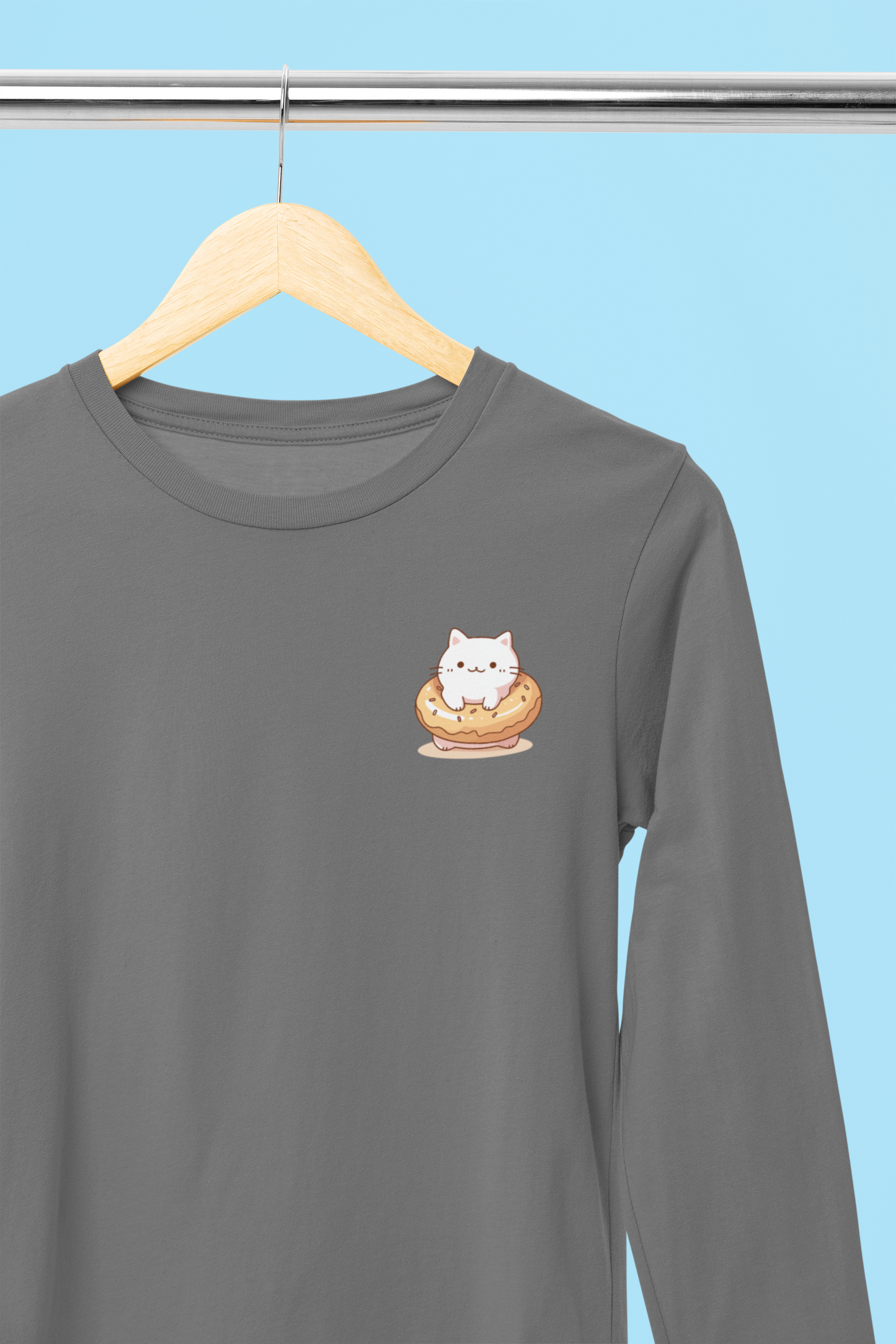 Meow-licious Donut Long Sleeve Tee