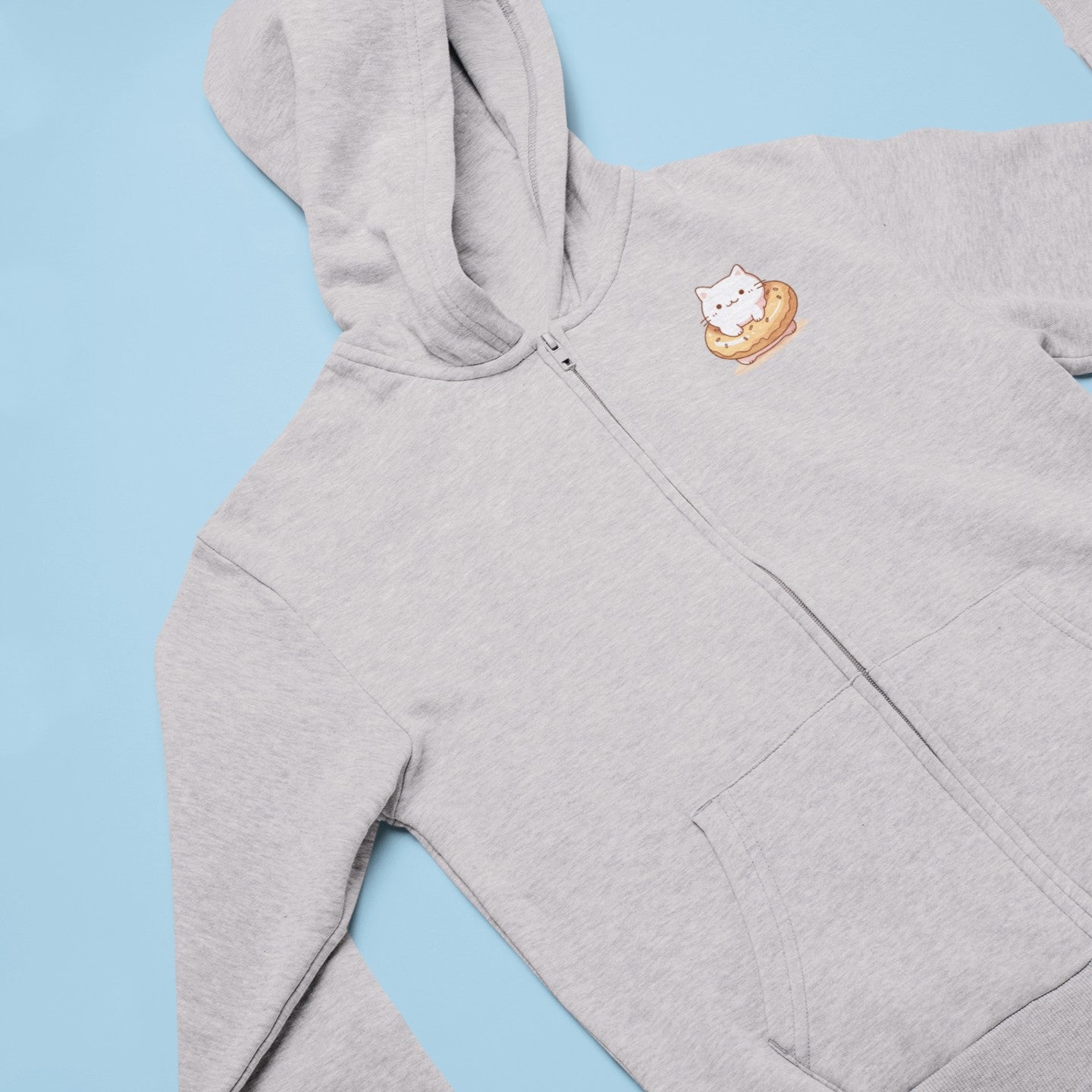 Meow-licious Donut Zip Hoodie