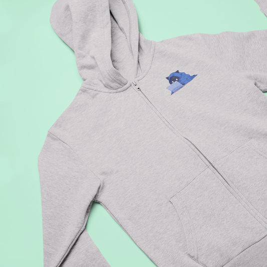 Meow-trovert: The Introvert Cat Zip Hoodie