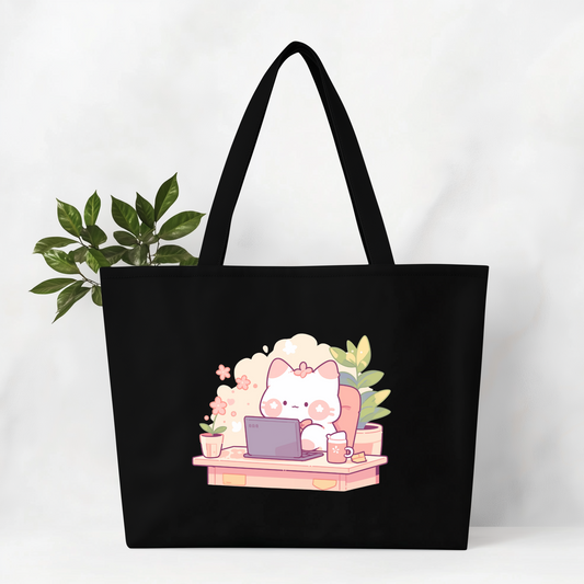 The Purr-fect Administrator Jumbo Tote Bag