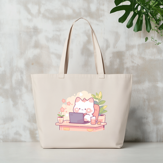 The Purr-fect Administrator Jumbo Tote Bag