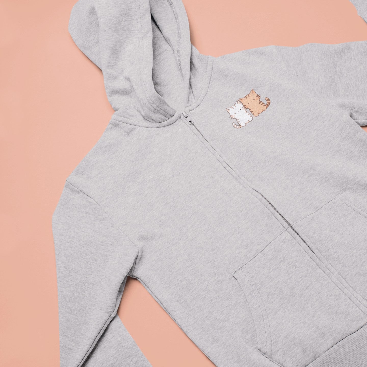 The Meow Duo Zip Hoodie