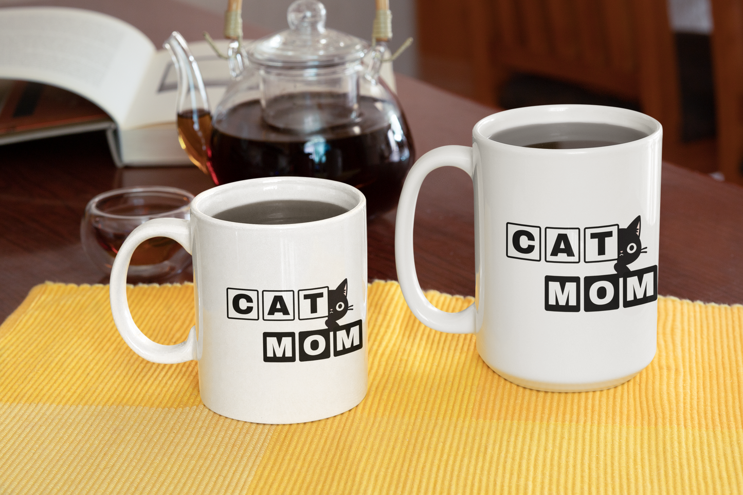 Paw-some Cat Mom Coffee Mug