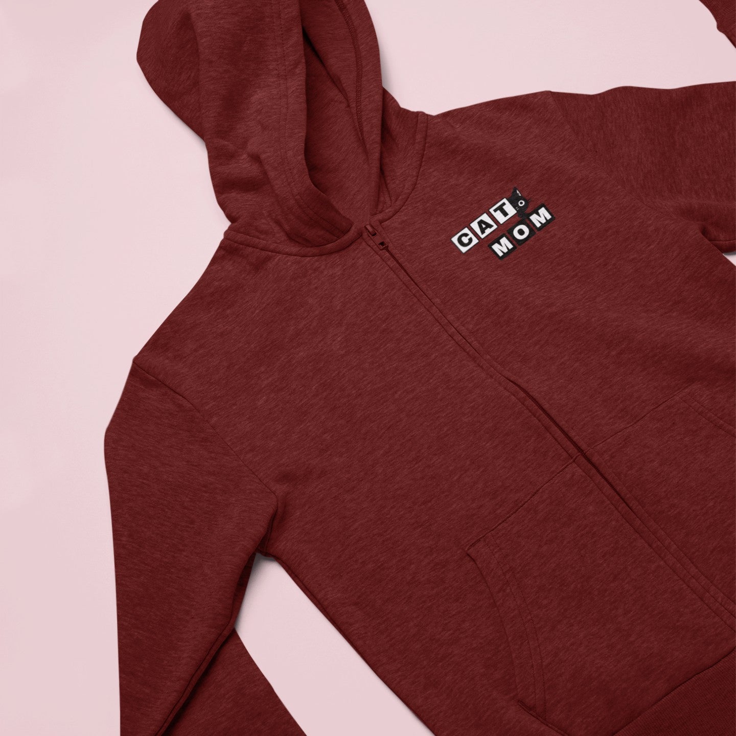 Paw-some Cat Mom Zip Hoodie