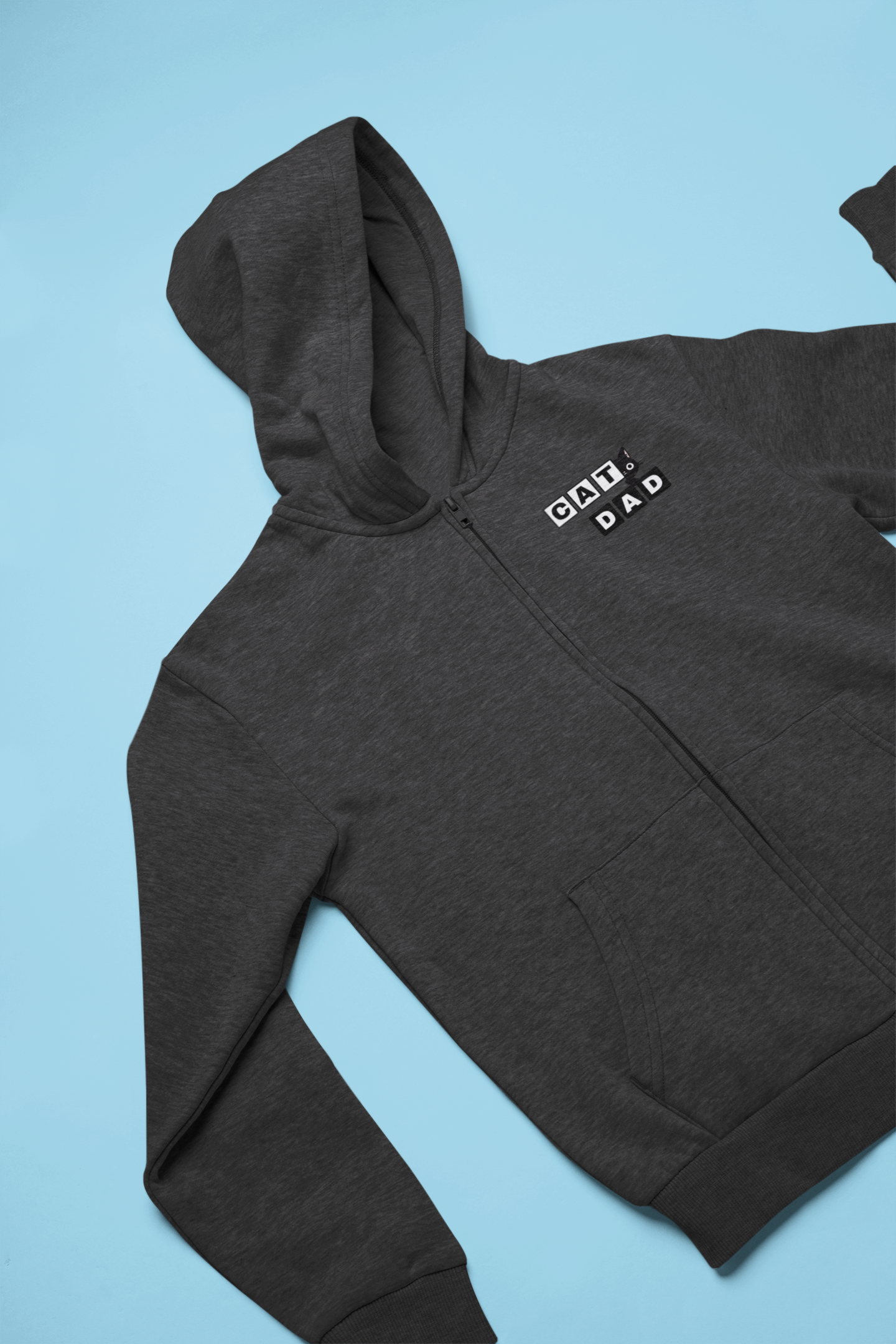Paw-some Cat Dad Zip Hoodie