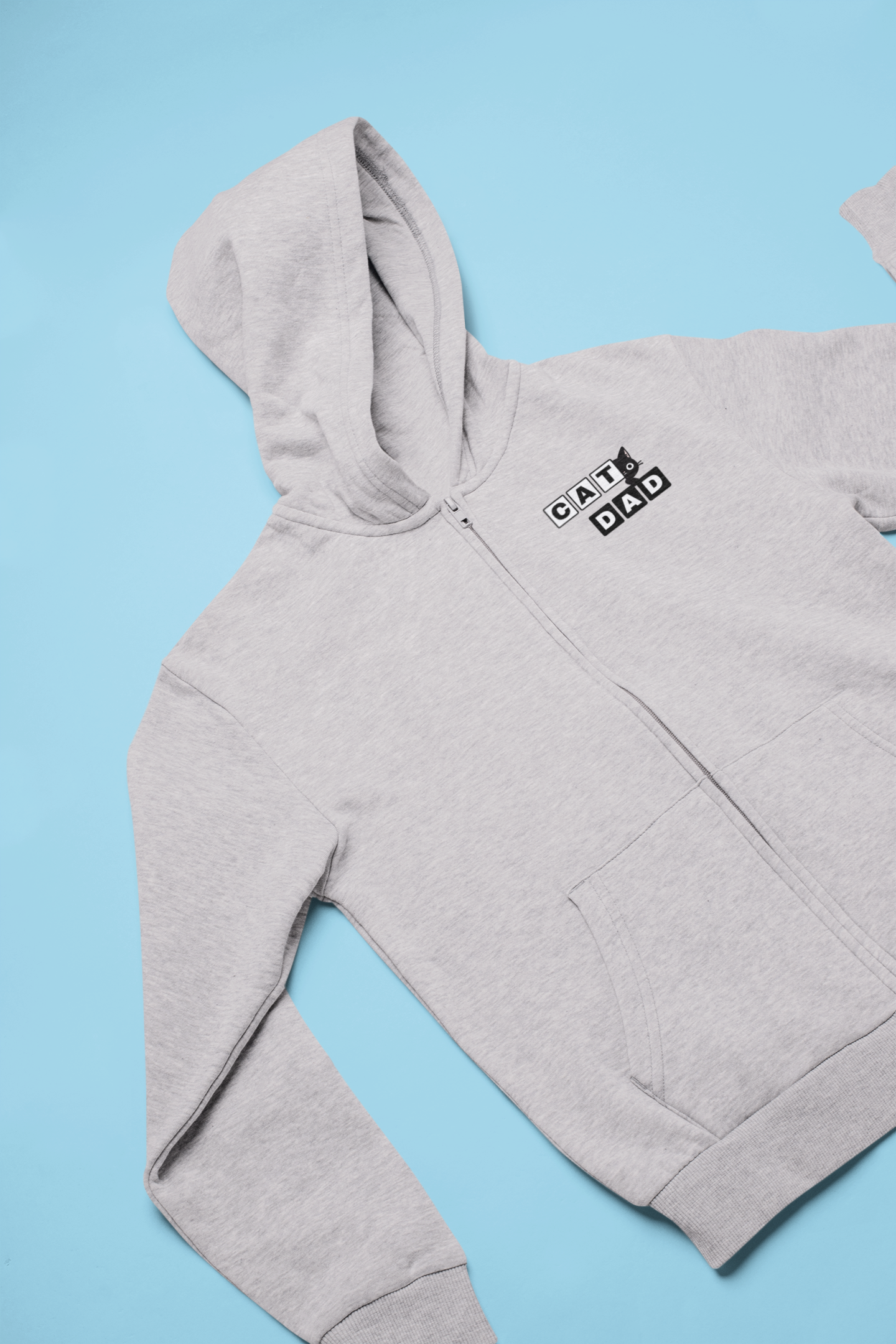 Paw-some Cat Dad Zip Hoodie