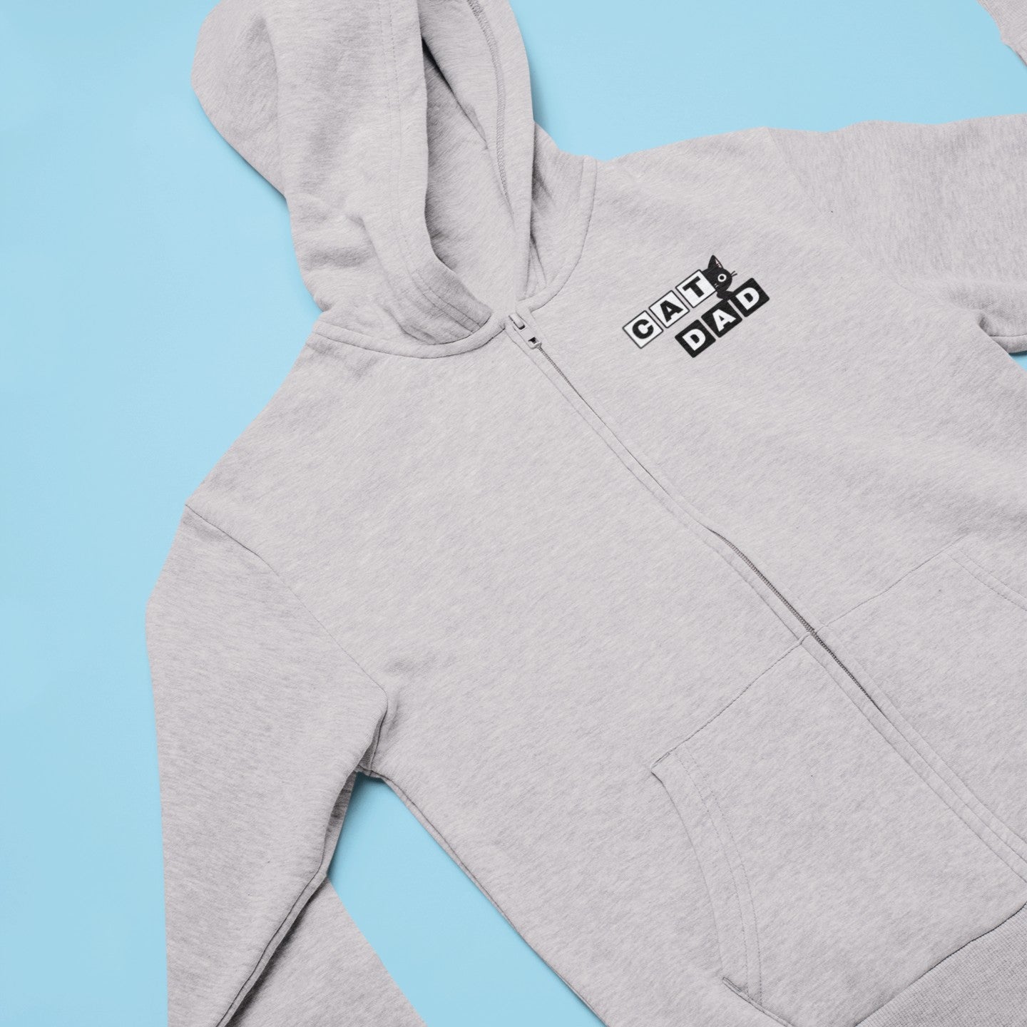 Paw-some Cat Dad Zip Hoodie