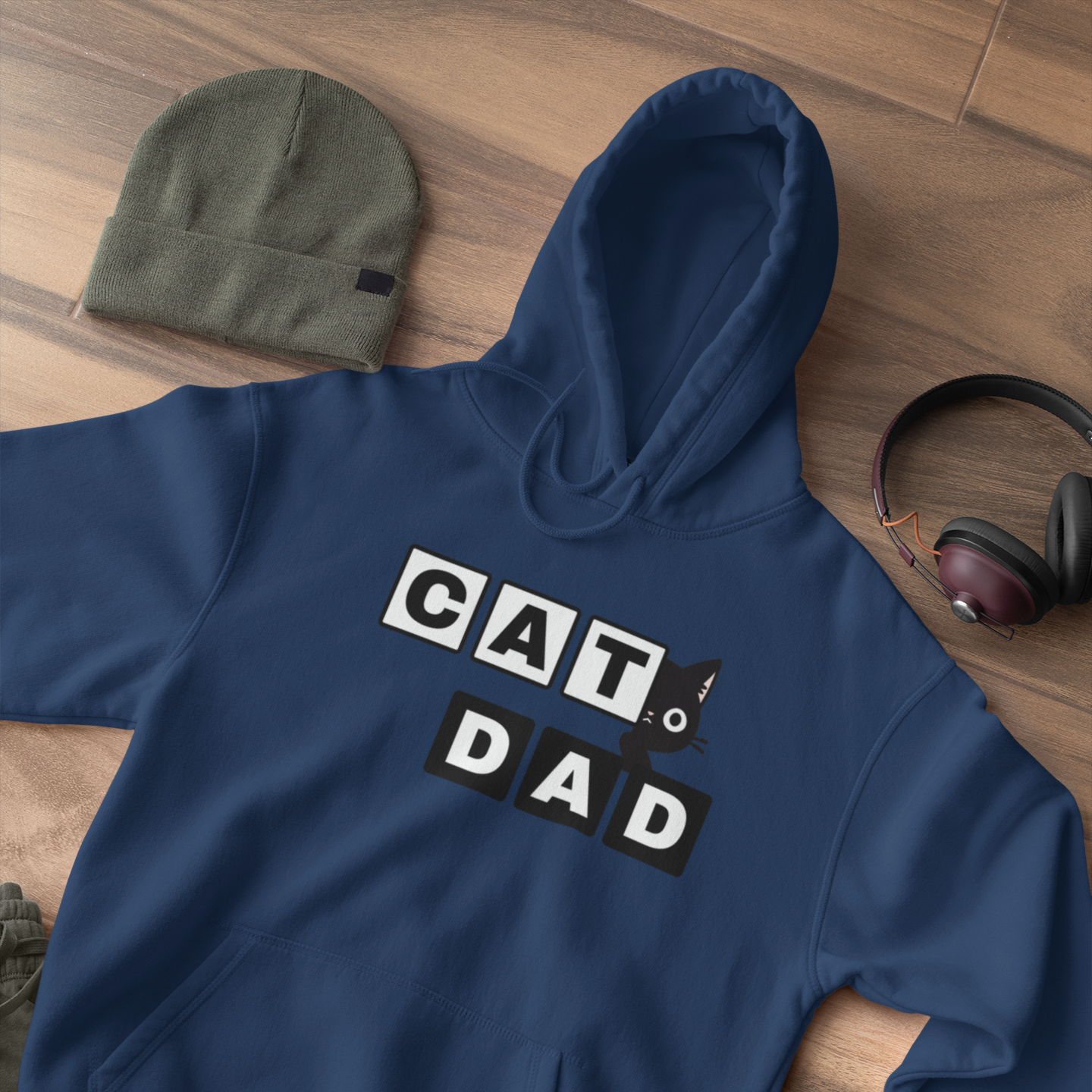 Paw-some Cat Dad Bold Edition Hoodie