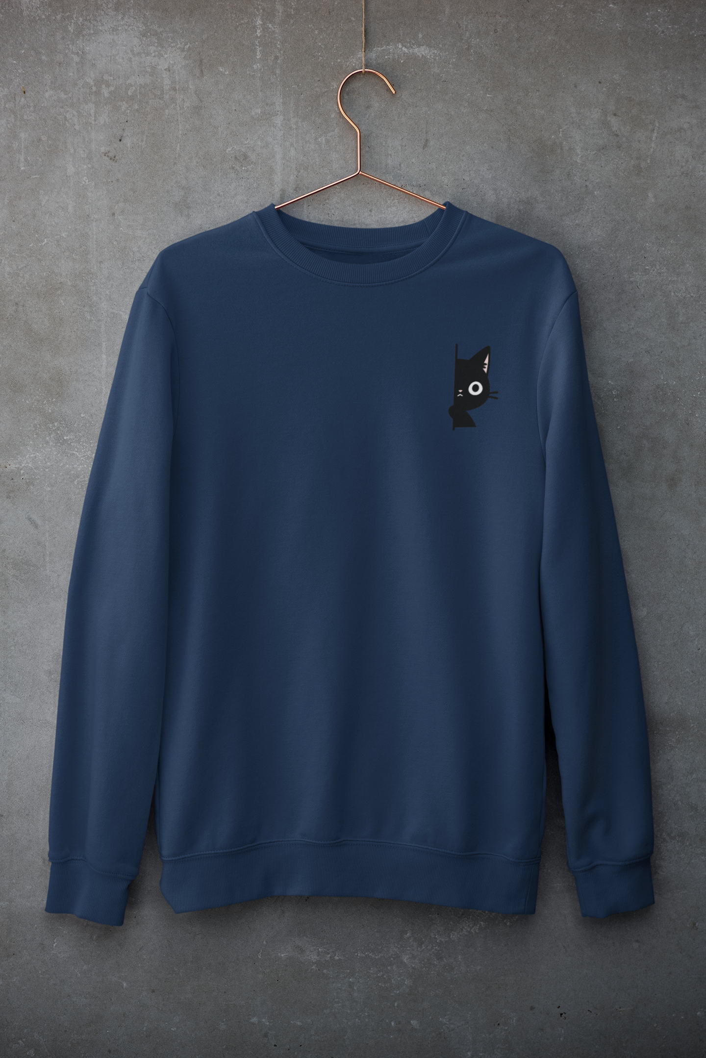Peekaboo Black Cat Sweatshirt