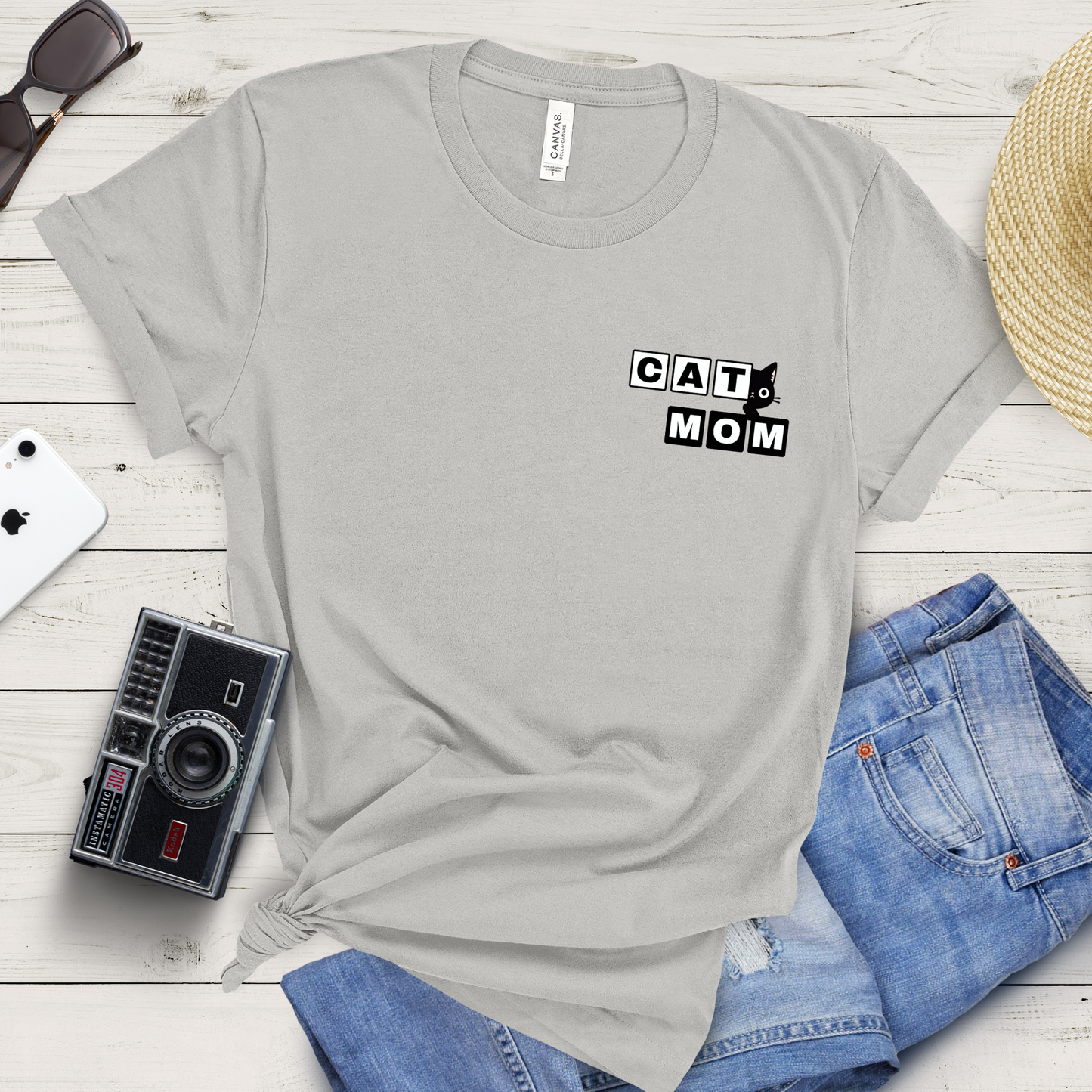 Paw-some Cat Mom T-Shirt