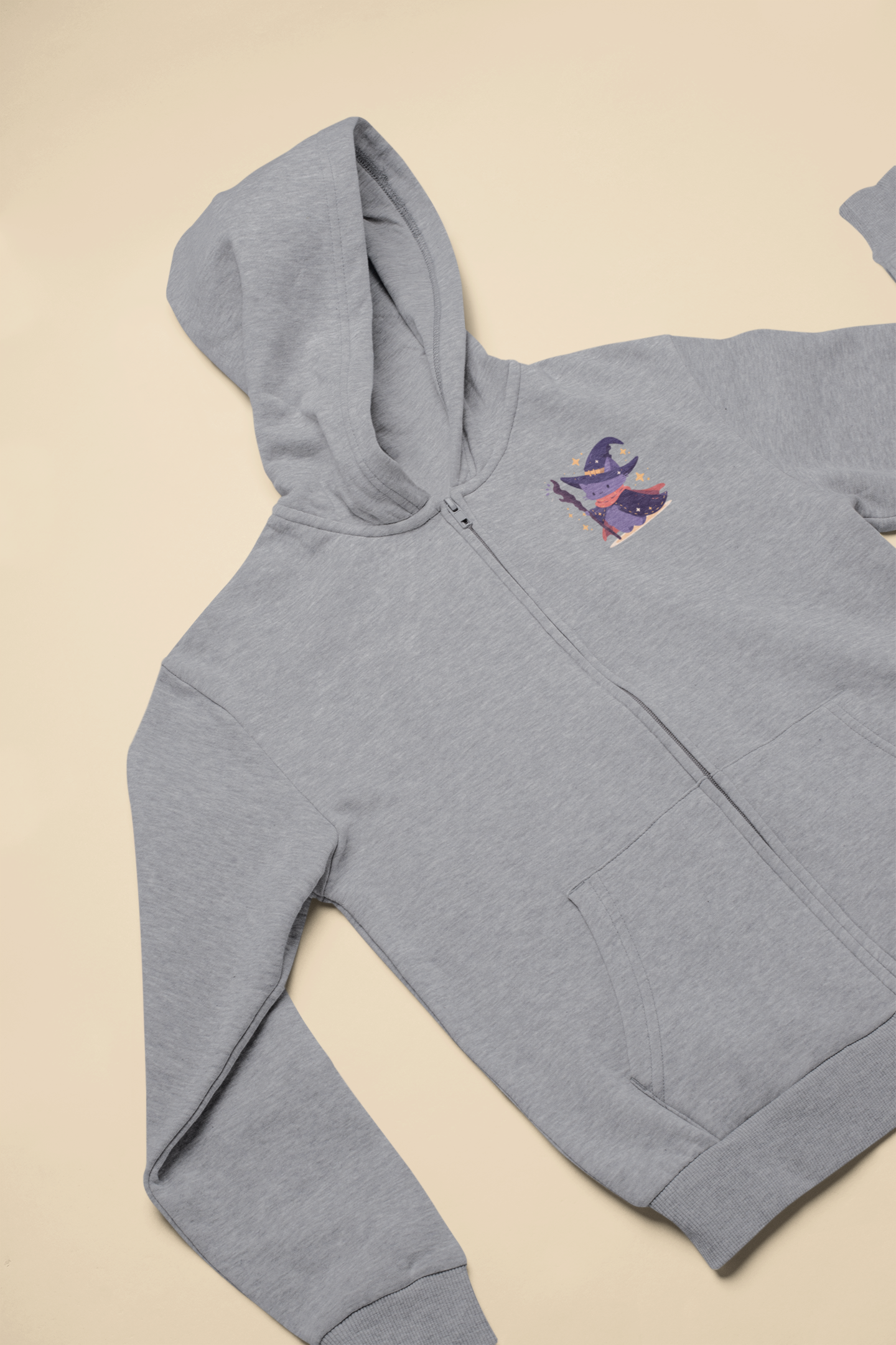 Paws of the Wizard Zip Hoodie