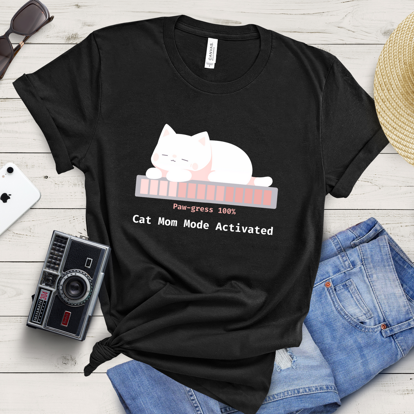 Cat Mom Mode Activated T-Shirt