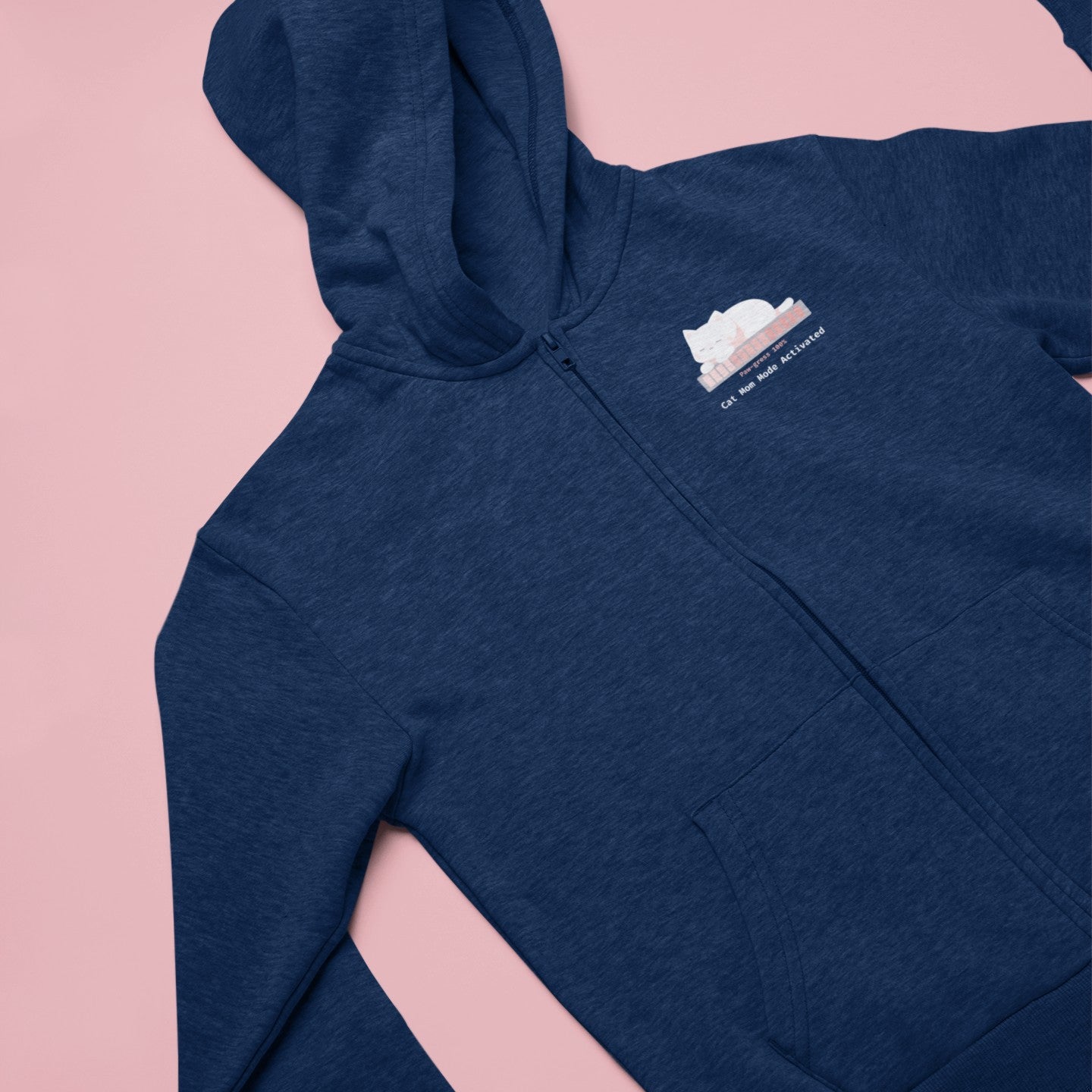 Cat Mom Mode Activated zip hoodie