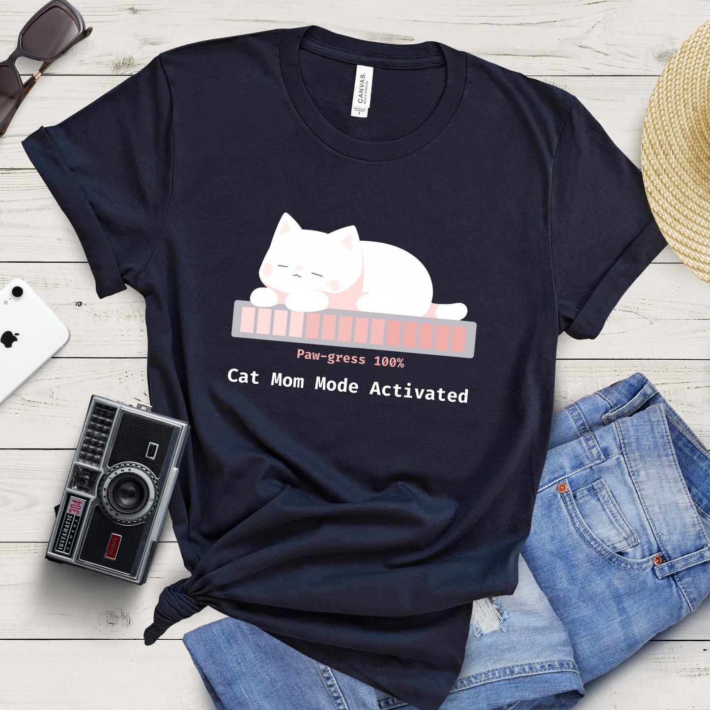 Cat Mom Mode Activated T-Shirt