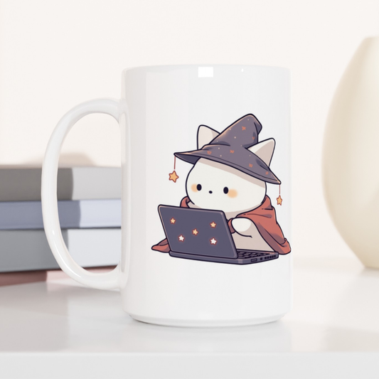 Wizard of C.A.T. (Code and Tech) Coffee Mug