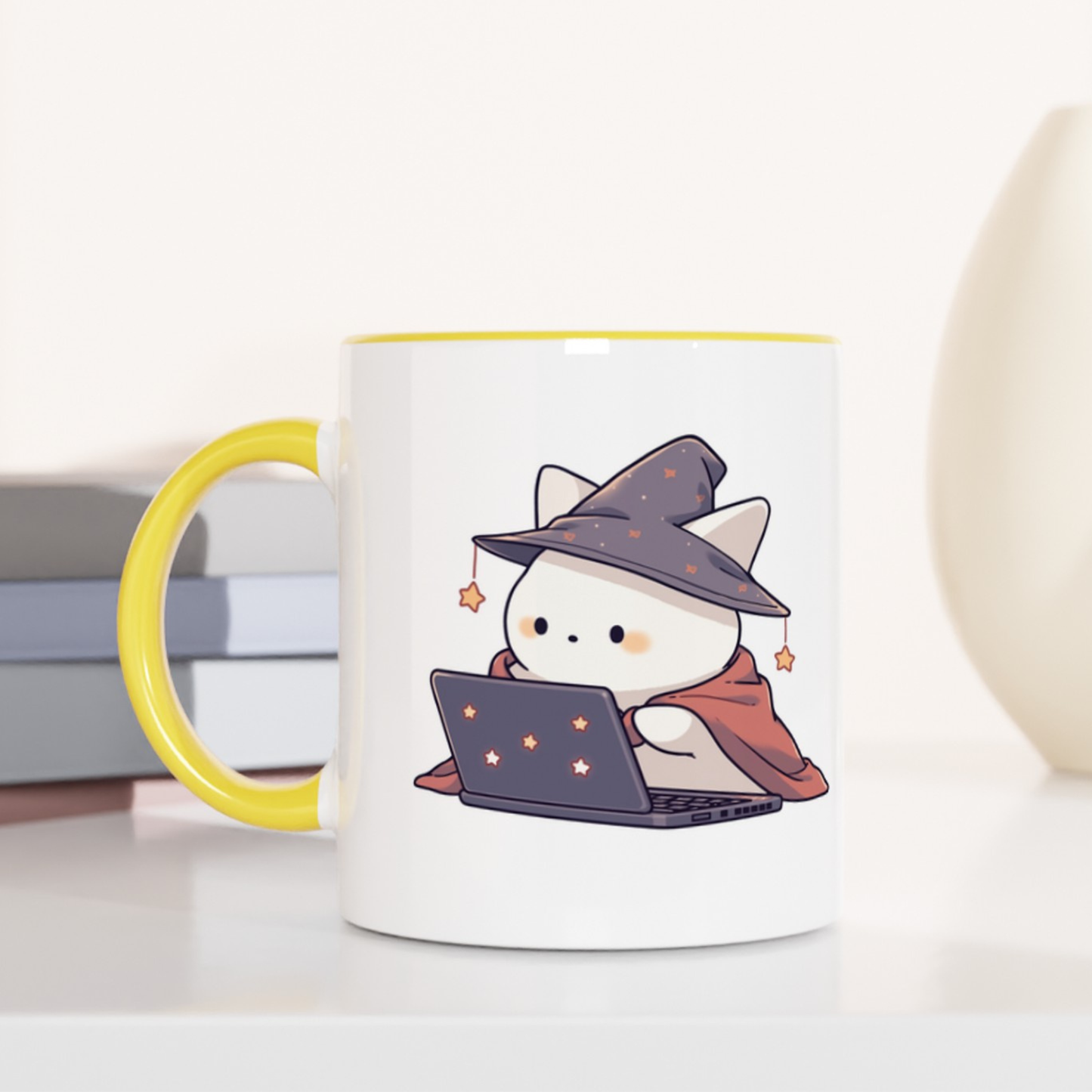 Wizard of C.A.T. (Code and Tech) 11oz Ceramic Two Tone Mug