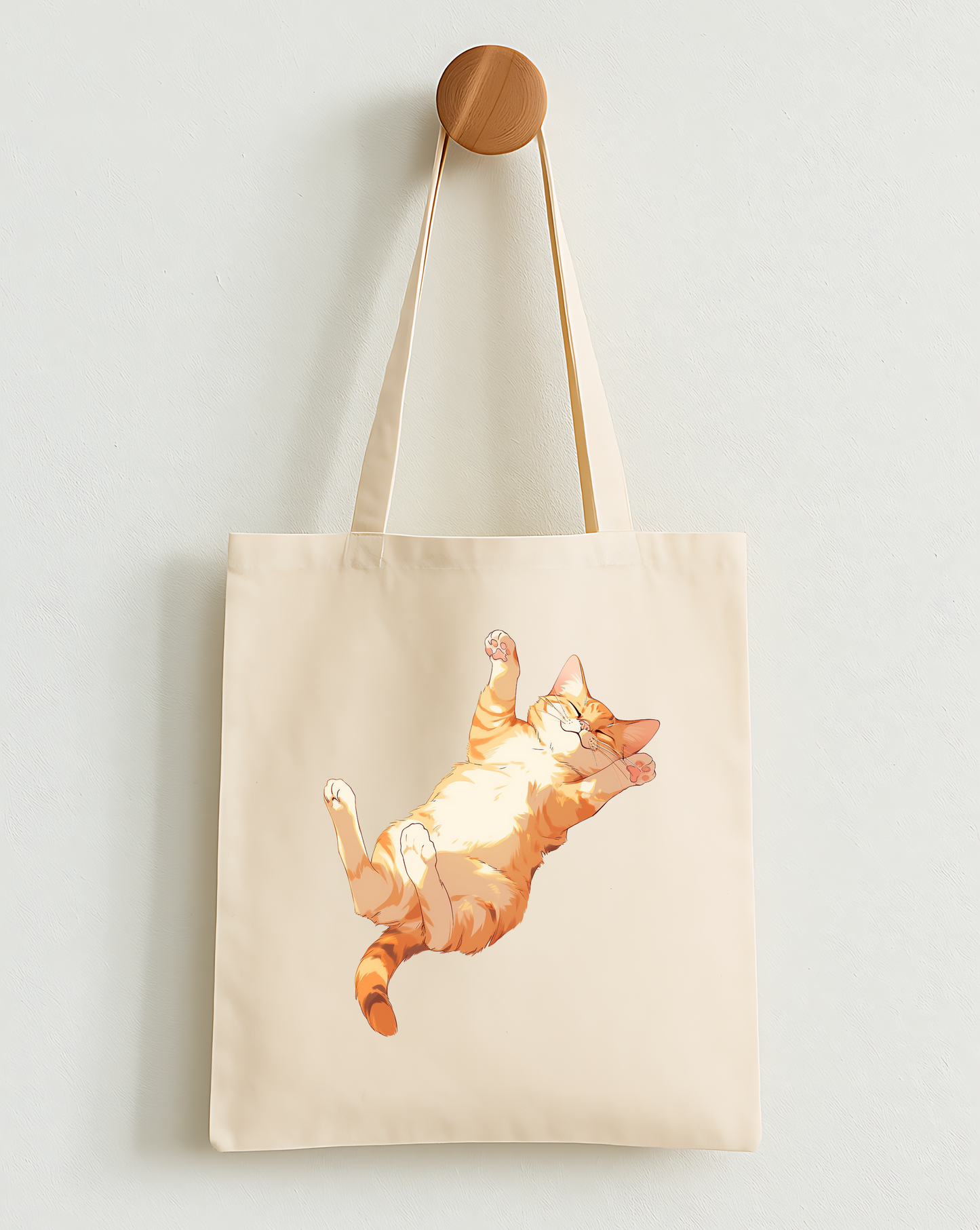 Orange Tabby Dreams: Laid-Back Cat Classic Tote Bag
