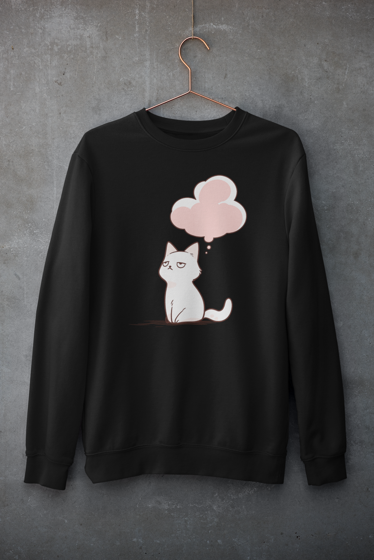 Processing... Cat Thoughts Sweatshirt