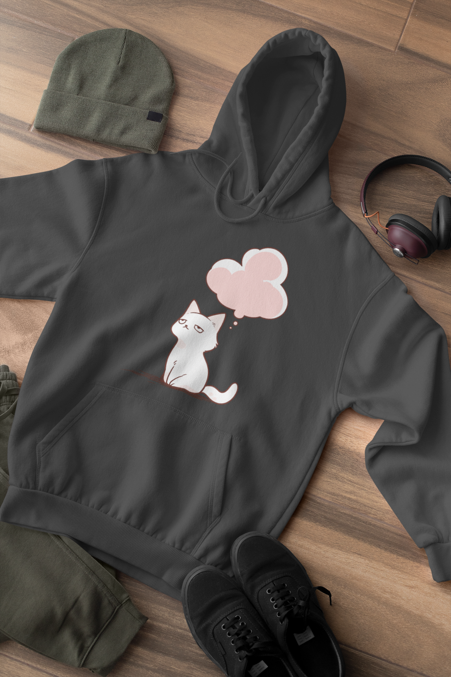 Processing... Cat Thoughts Hoodie