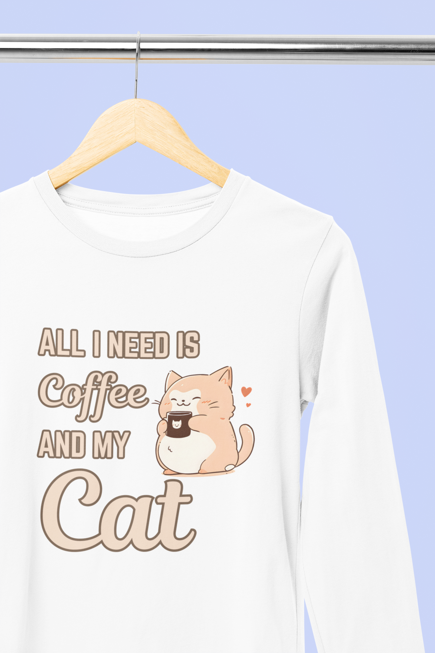 All I Need Is Coffee and My Cat Long Sleeve Tee