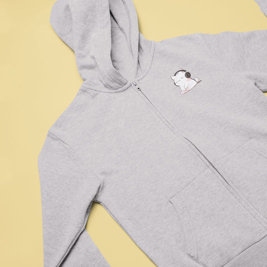 Melody Cat Vibes Zip Hoodie