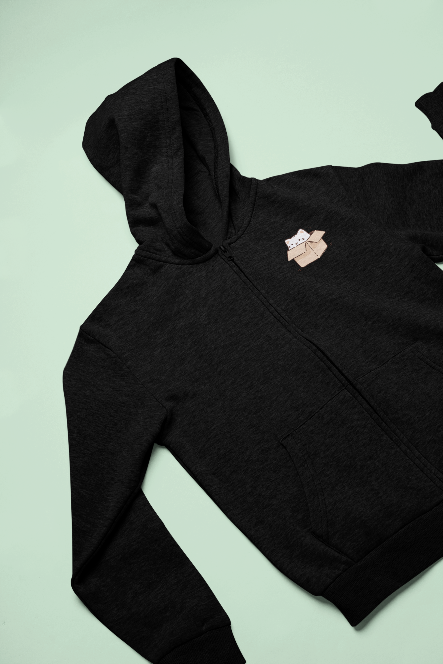 Inbox Kitty Zip Hoodie