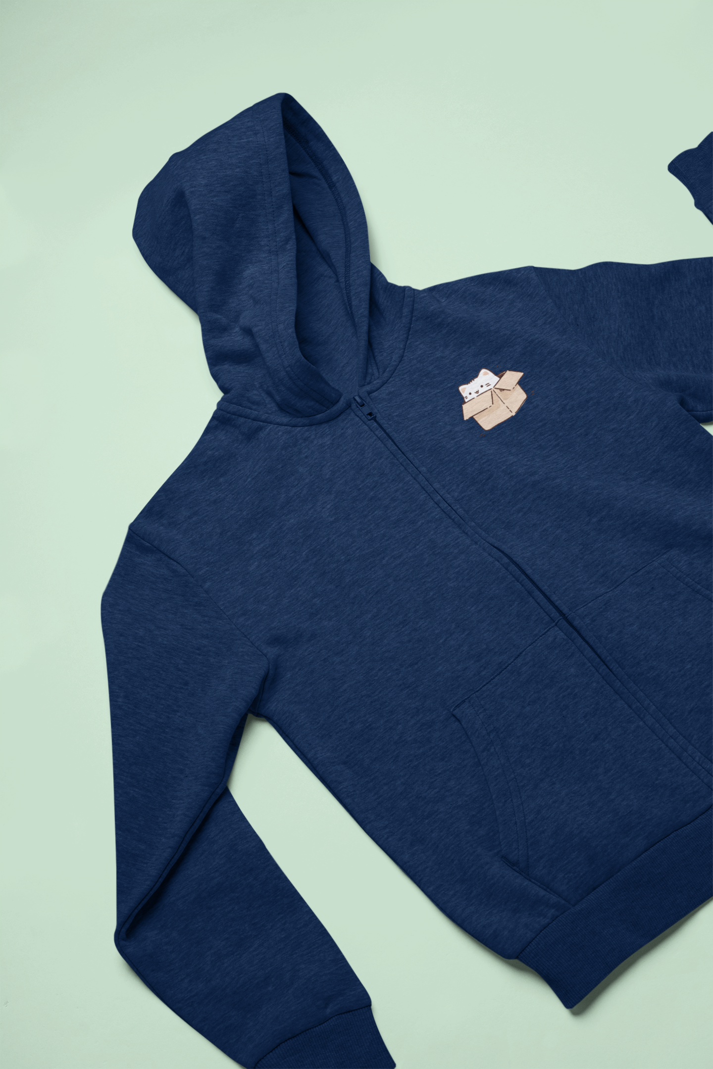 Inbox Kitty Zip Hoodie