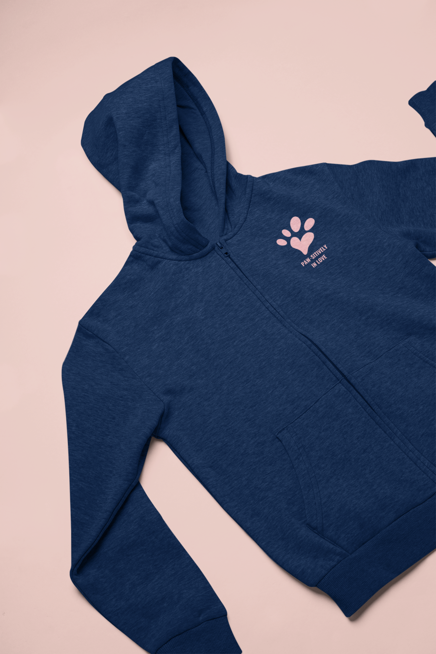 Paw-sitively in Love Zip Hoodie