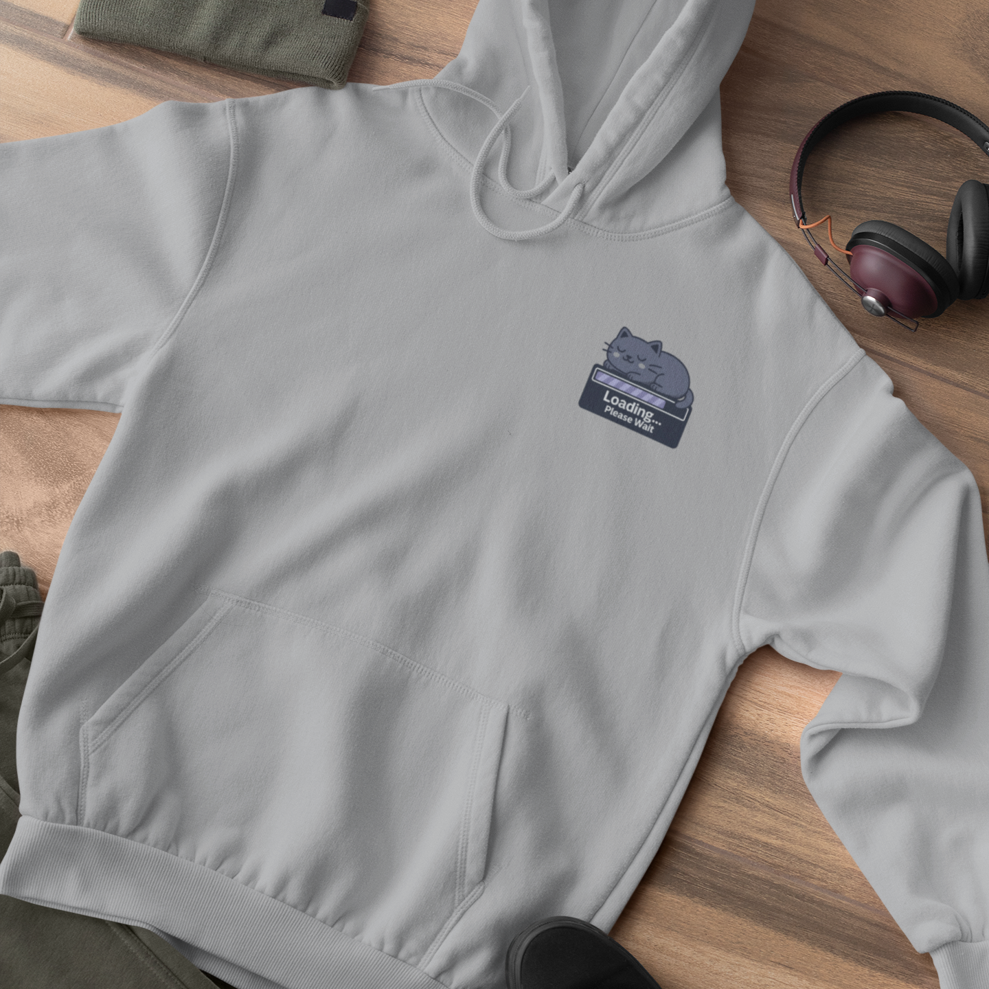 Buffering Meow Hoodie