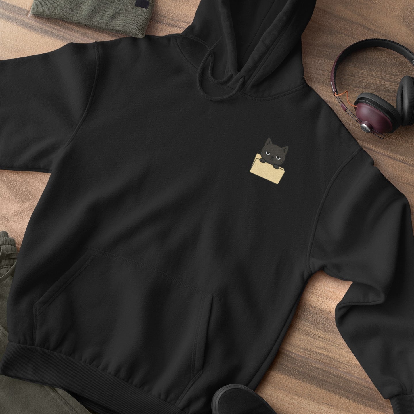 Hidden Folder: Cat Inside Hoodie